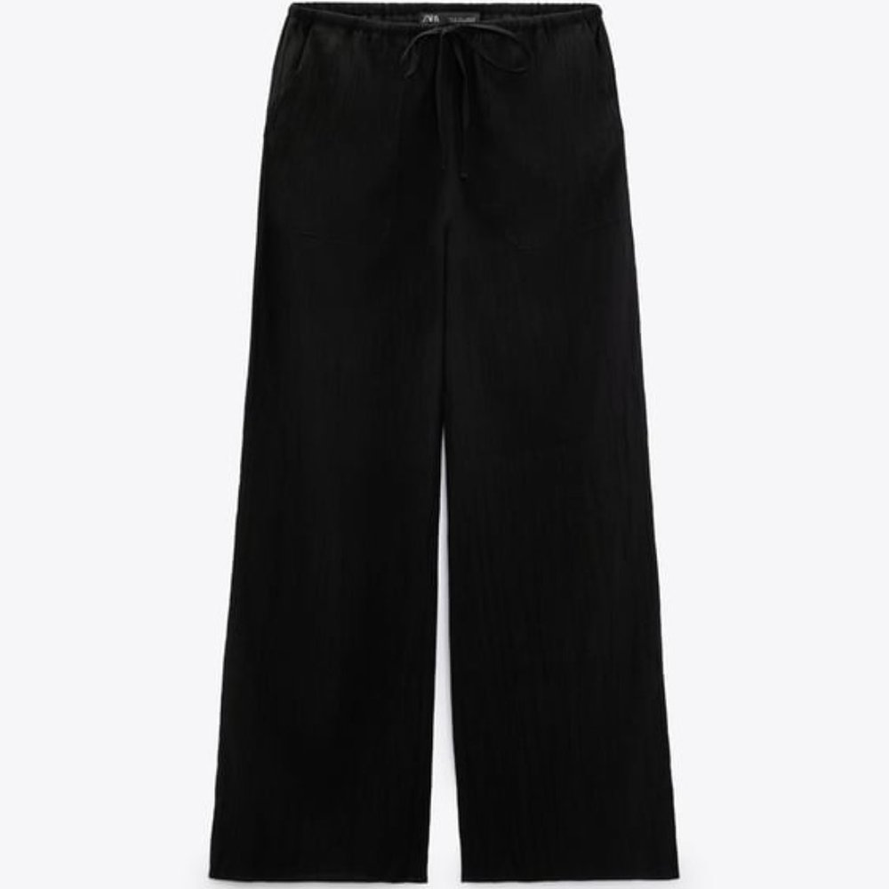 Zara Drawstring Flowy Pants